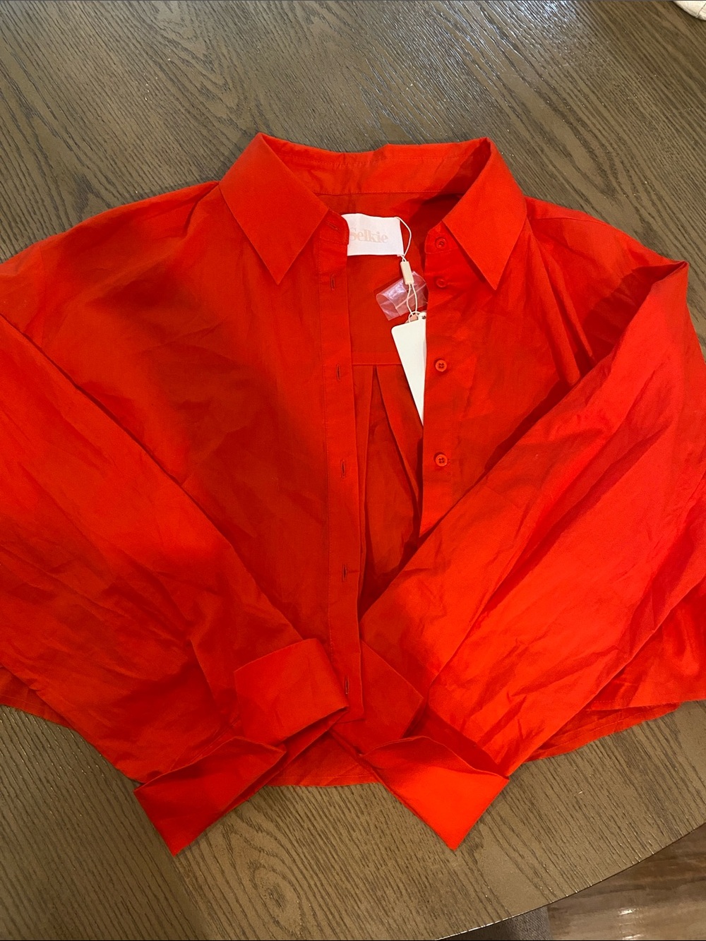 Selkie, The New Era Cropped Blouse, Red